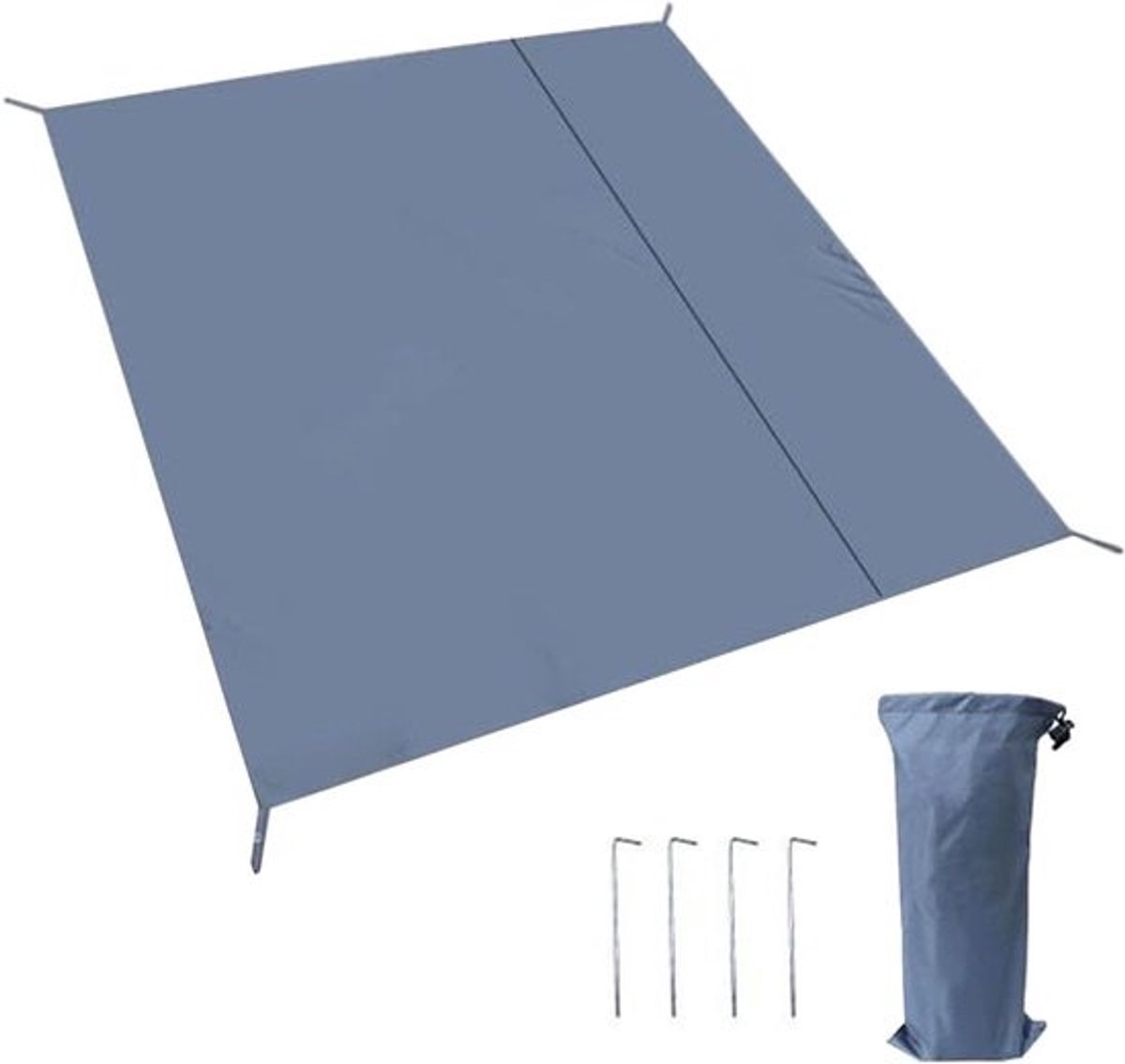 Tent Tapijt - Kampeermat Vloerkleed - Buiten Kamperen - Waterdichte Oxford Stof - 260x230cm - Blauw