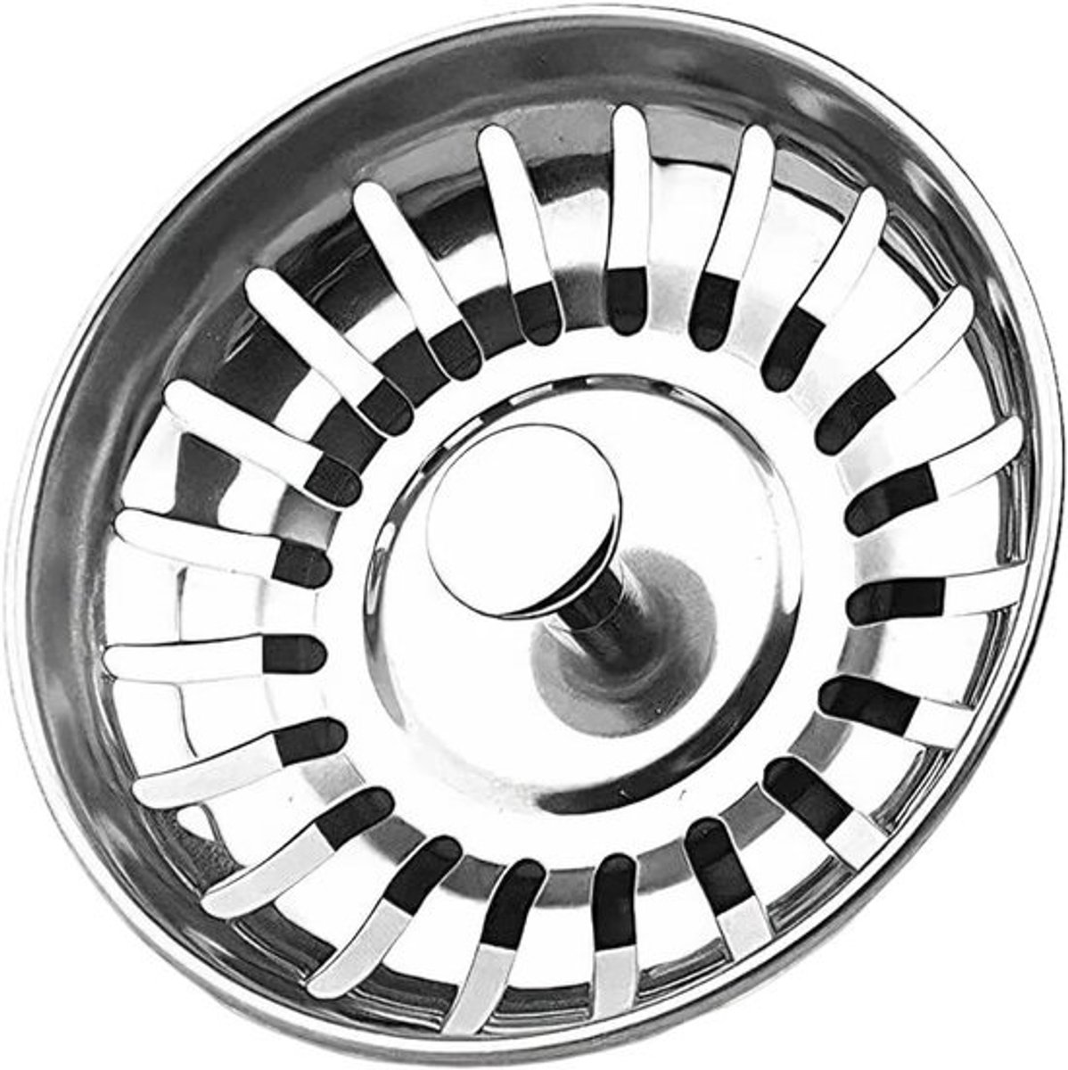 Vervangende RVS Afvoerstoppen voor Keukens - 2 x 78 mm, Geschikt voor 78.5 - 80 mm Gaten, Perfect voor Wateropslag en Filtratie