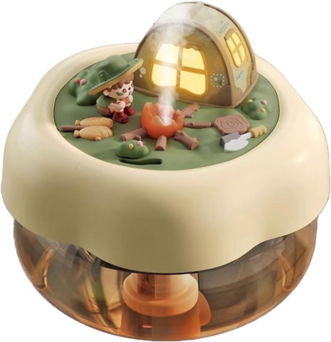Luchtbevochtiger - Stille Vernevelaar - Droge Lucht Bestrijden - Automatische Uitschakeling - 400 ml - Wit