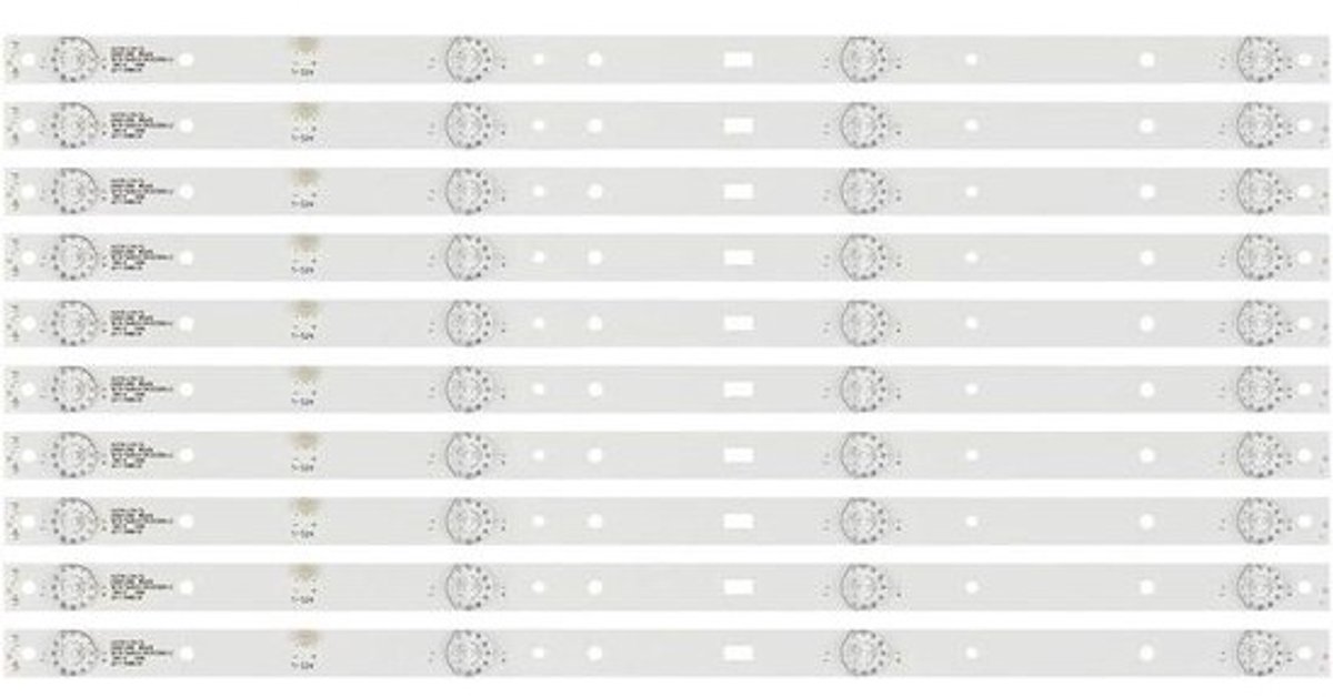 LED Achtergrondverlichting Strips - TV Verlichting - TV Reparatie - Energiezuinig Ontwerp - 470mm Lengte 10 Stuks - N.v.t.