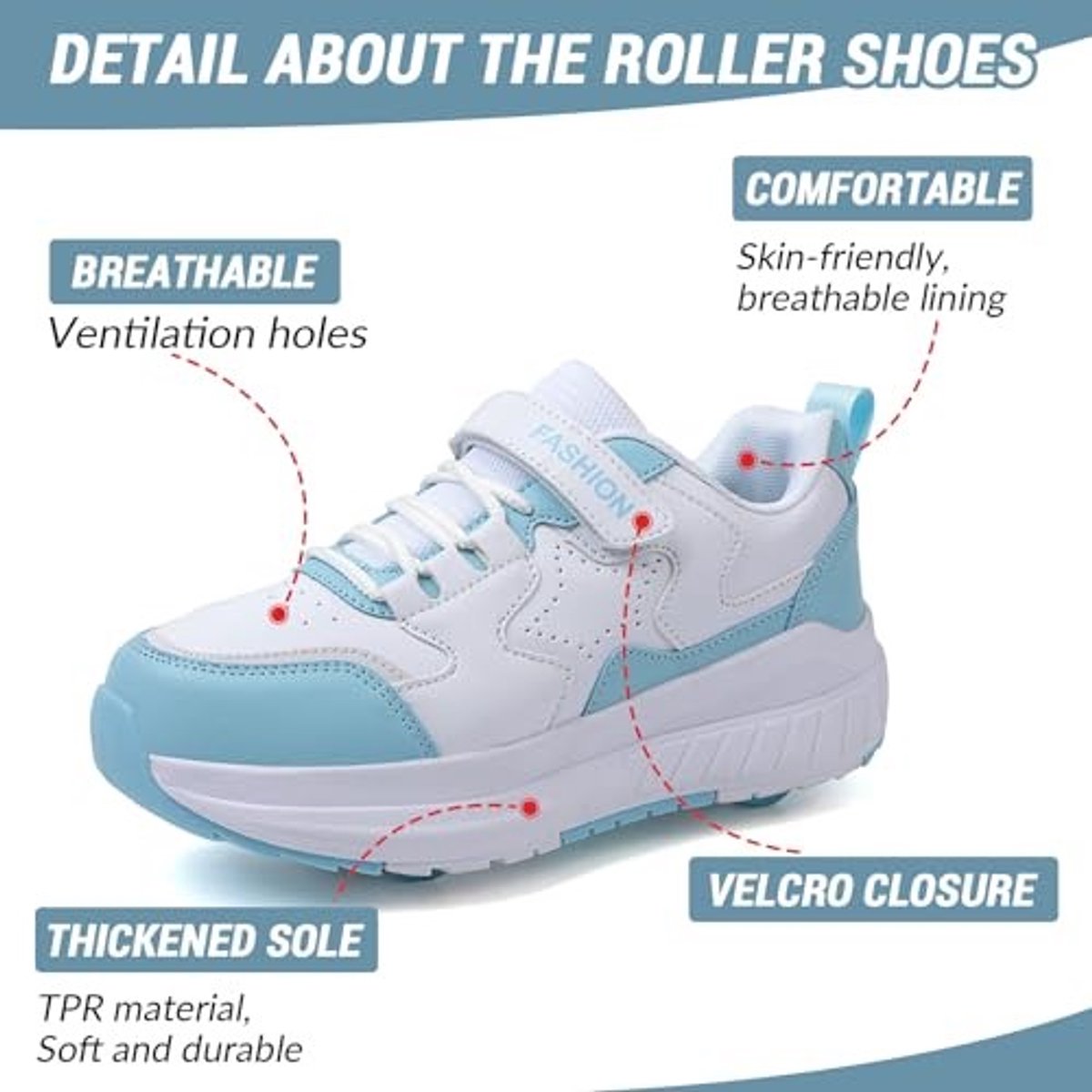 Roller Skates voor Kinderen - 4 Wielen - Blauw