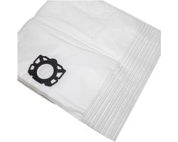 vhbw 10 stuks stofzakken, compatibel met Kärcher WD 6 P S V-30/6/22/T, WD6P Premium Kit WD 4.200, WD6 Premium-stofzuiger – 43 cm x 25 cm, wit