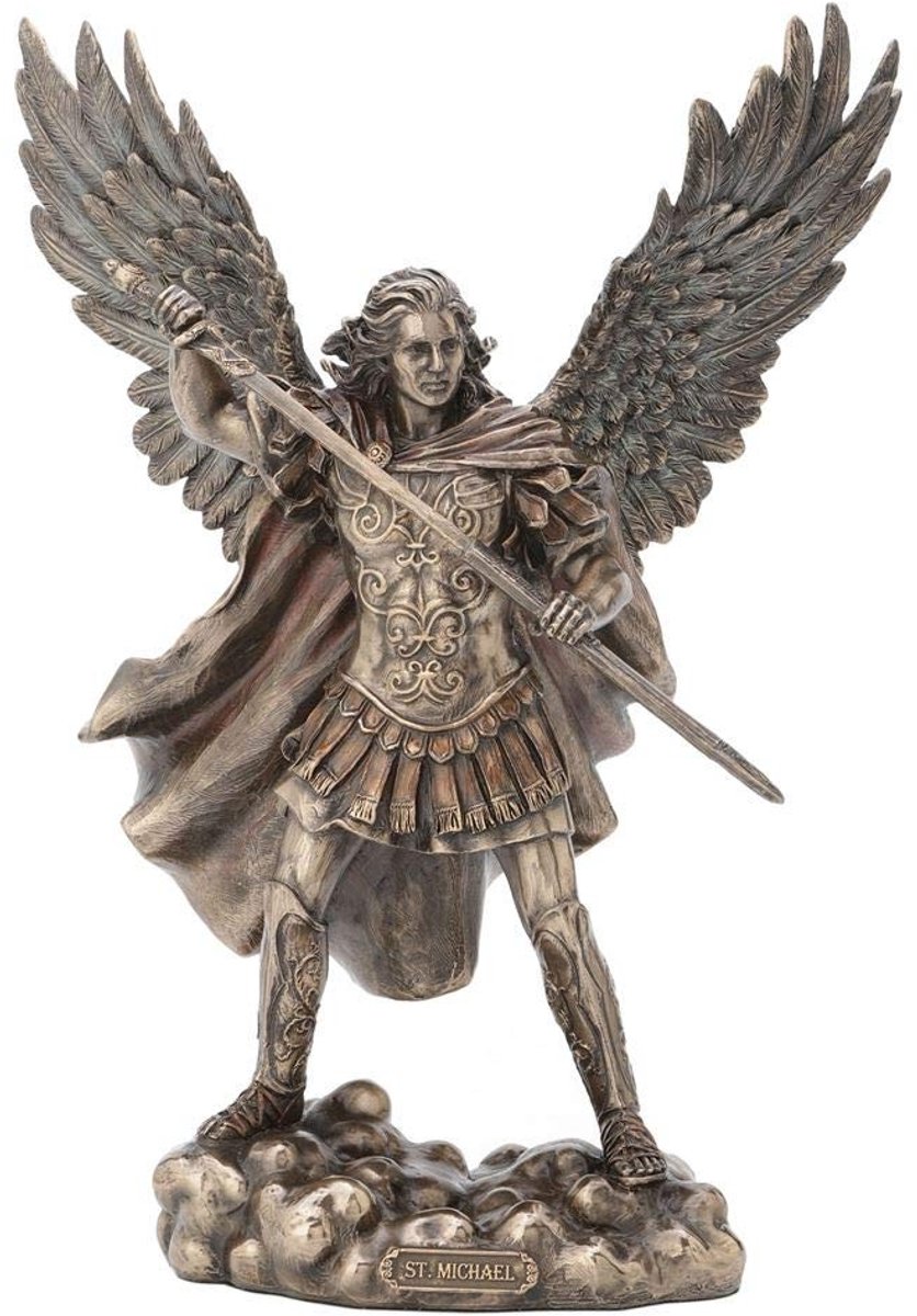 Decoratief figuur van aartsengel St. Michael - Hars - 29 cm