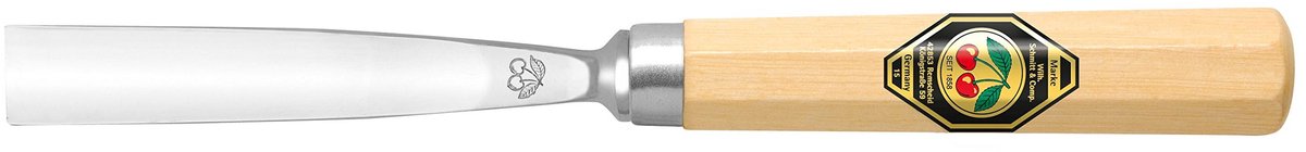 Beeldhouwerbeitel met houten handvat - Steek 6 mm