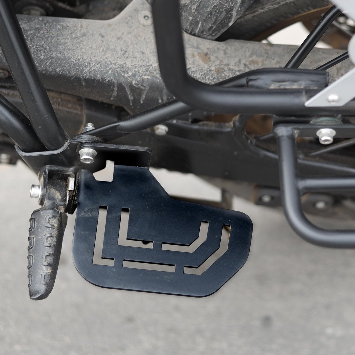 Voetsteun Set voor Motor - Geschikt voor Royal Enfield Himalayan 450 - Zwart