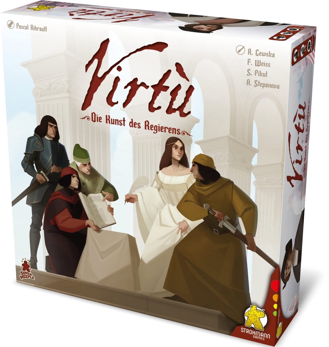 Bordspel Virtù - De Kunst van Bestuur voor 2-5 Spelers