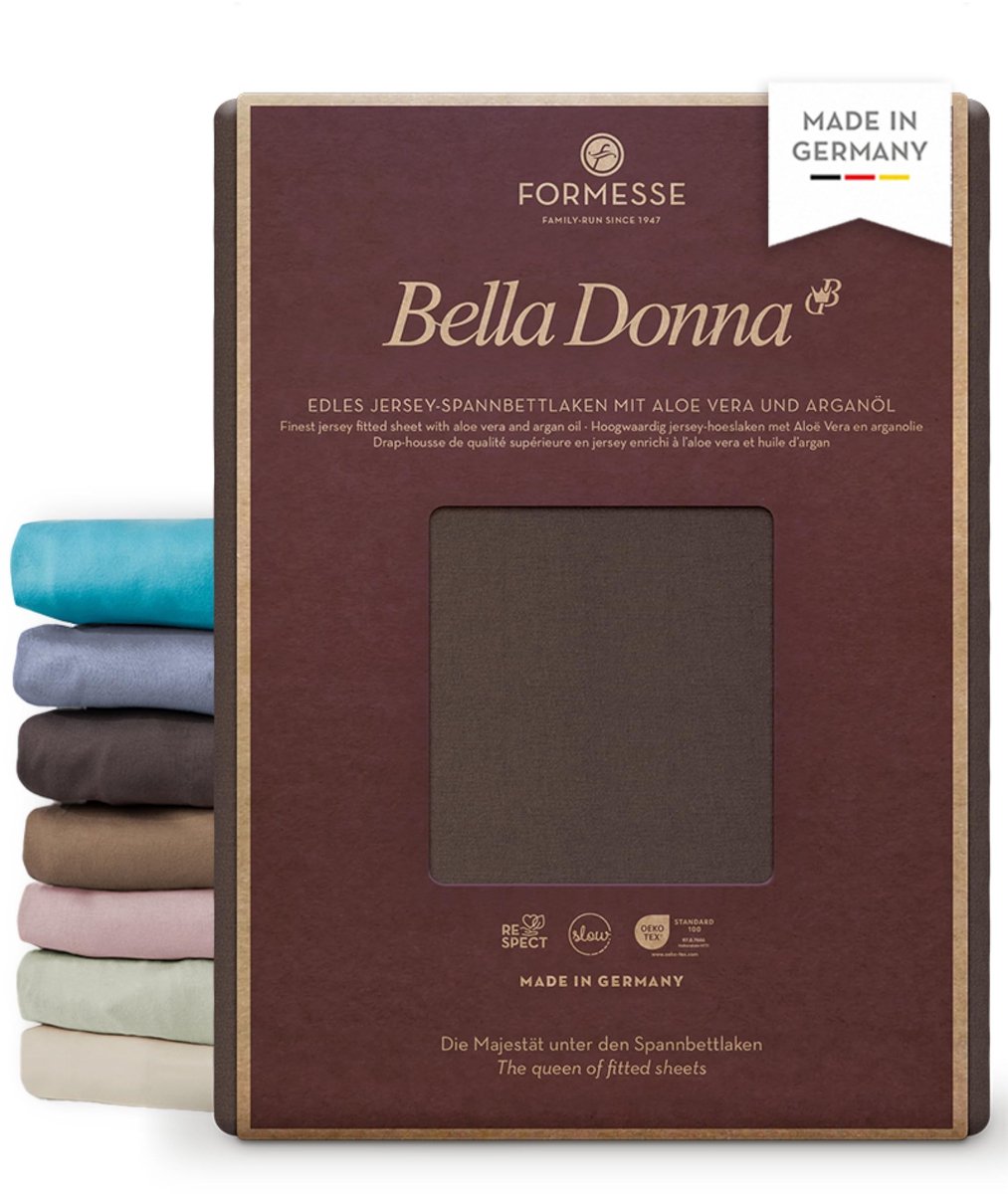 Jersey Hoeslaken - 180x200-200x220cm - Kleur Mocha