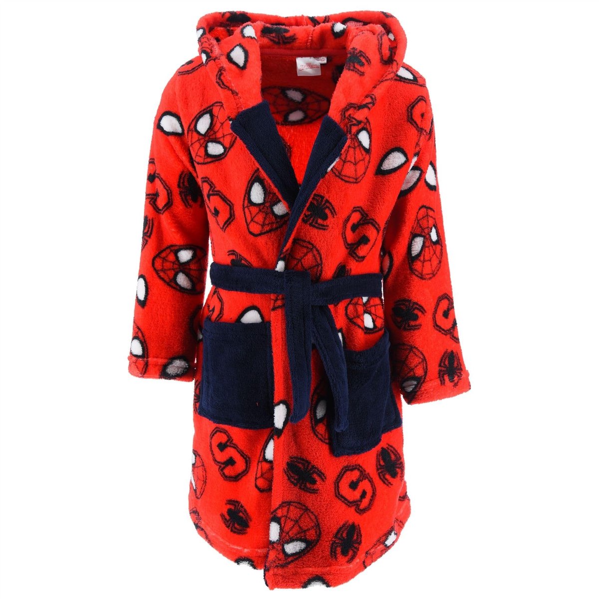 Badjas met capuchon voor kinderen - Rood - Maat 98
