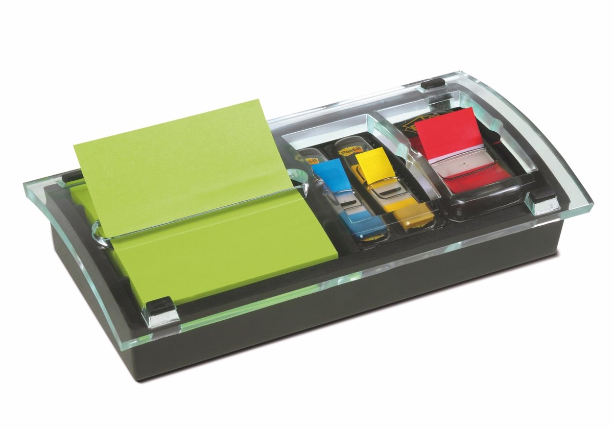Dispenser voor Notities en Vlaggen - Zwart