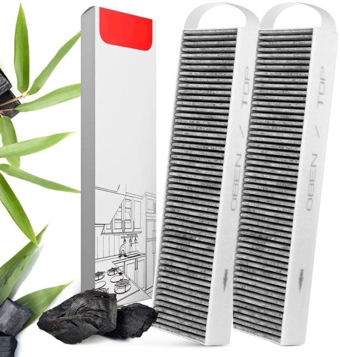 Actieve Koolfilter voor Afzuigkap - 2-pack