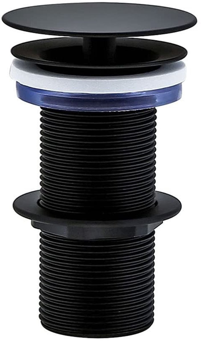 Afvoerklep - Mat Zwart - 100mm
