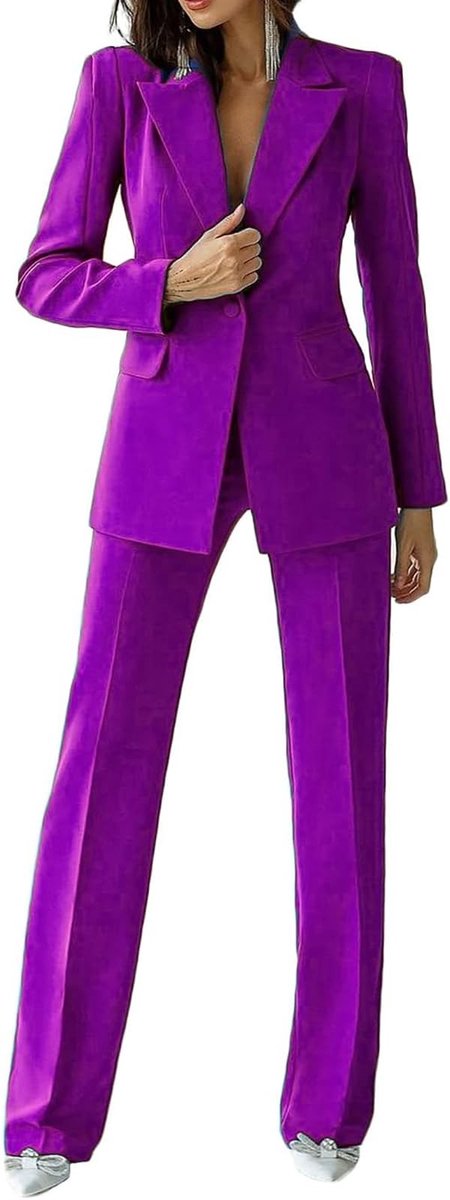 Vrouwen Pak 2-delig - Formele Kleding voor Werk - Blazer en Broek