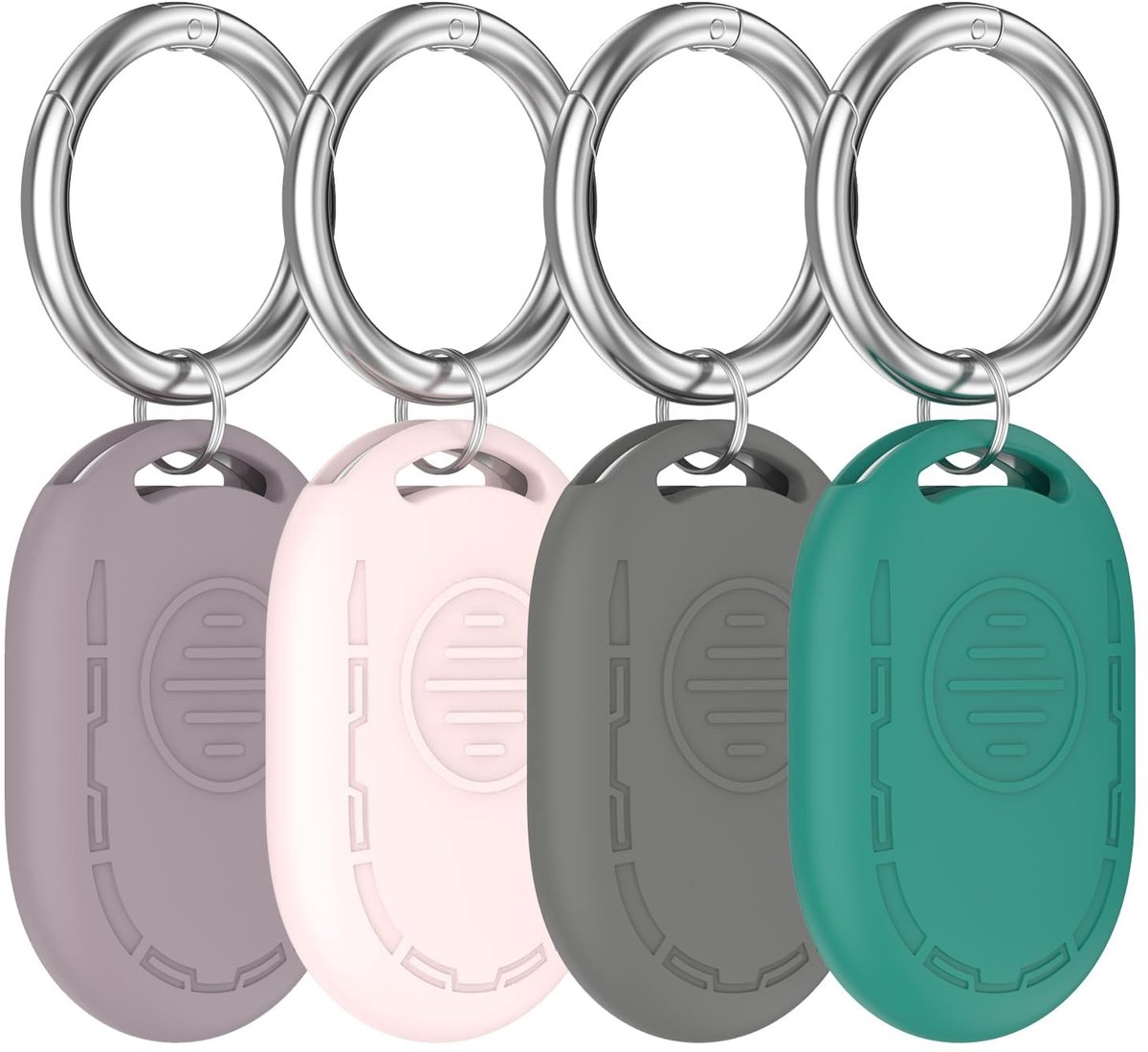 Silicone Beschermhoes voor Xiaomi Tag - Paars, Roze, Grijs, Groen