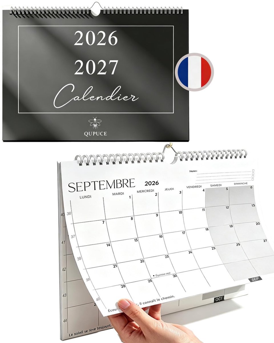 Wandkalender 2026/2027 - A4 - 18 maanden