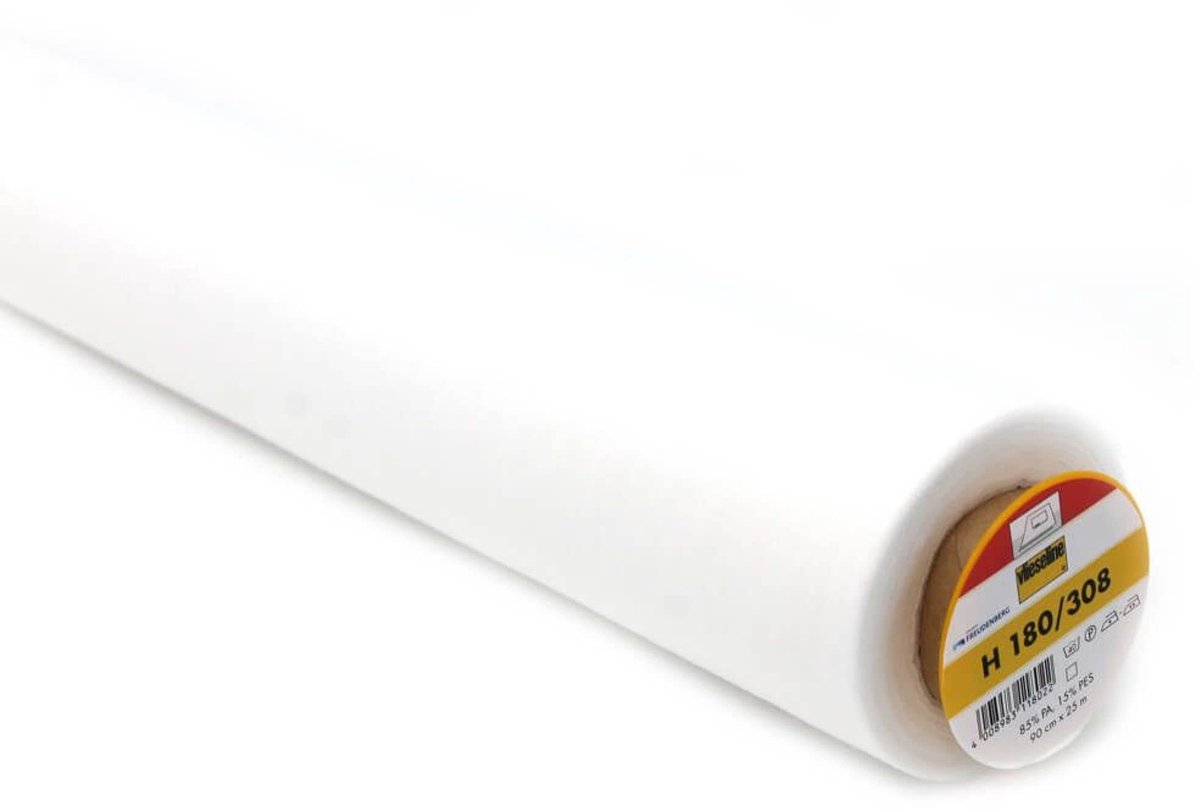 Lijmvlies H180 - Wit, 90 cm breed, per meter