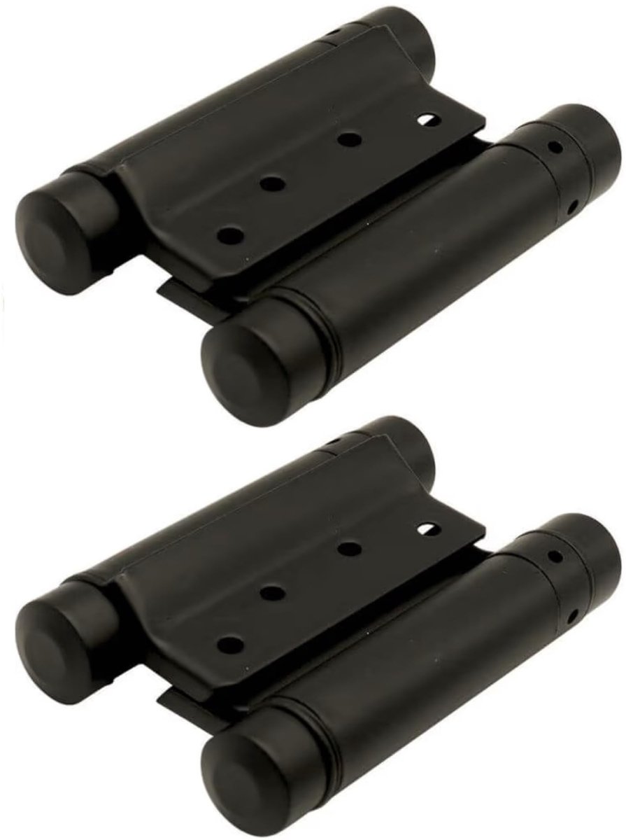 Hangdeurscharnier zelfsluitend - 125 mm - Mat zwart