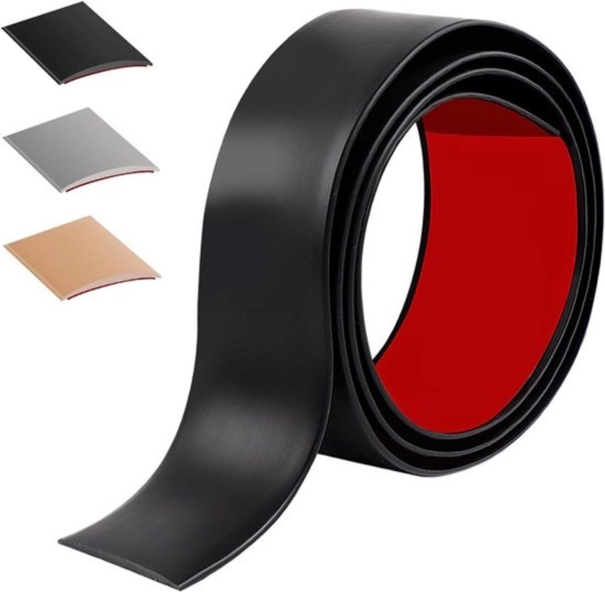 Overgangsprofiel - Vloerstrip - Vloeren Afwerken - Zelfklevend PVC - 100 cm - Zwart