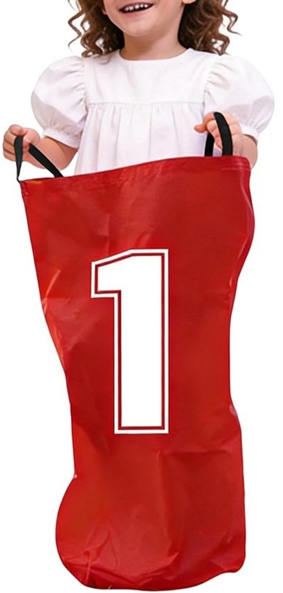Aardappelzak Race Zakken - Springzakken Buitenspelen - Kinderen Actief Spelen - Versterkt Oxforddoek - 26 x 17.5 cm - Rood