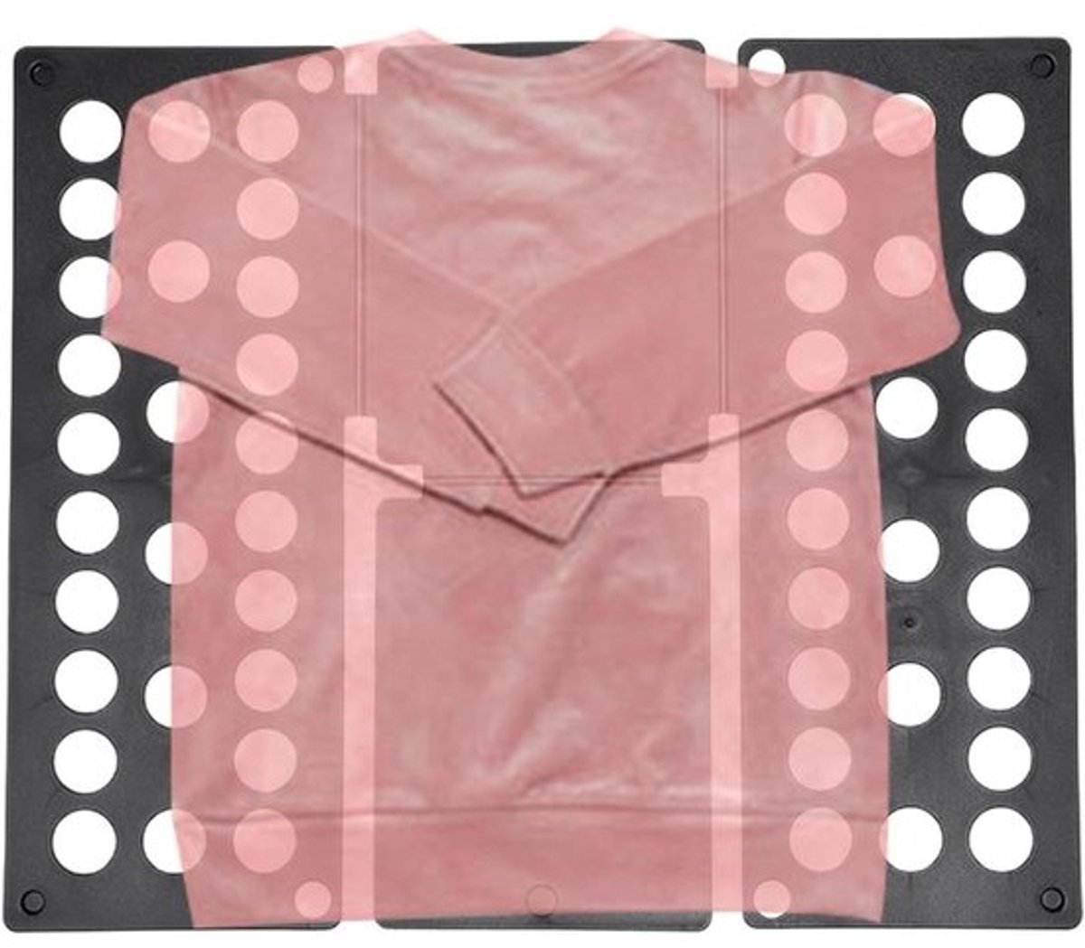 Kleding Vouwplank - Vouwhulp Kleding Opbergoplossing - Uniform Kleding Vouwen - Tijdsefficiënte Vouwtechniek - 40x48cm - Zwart