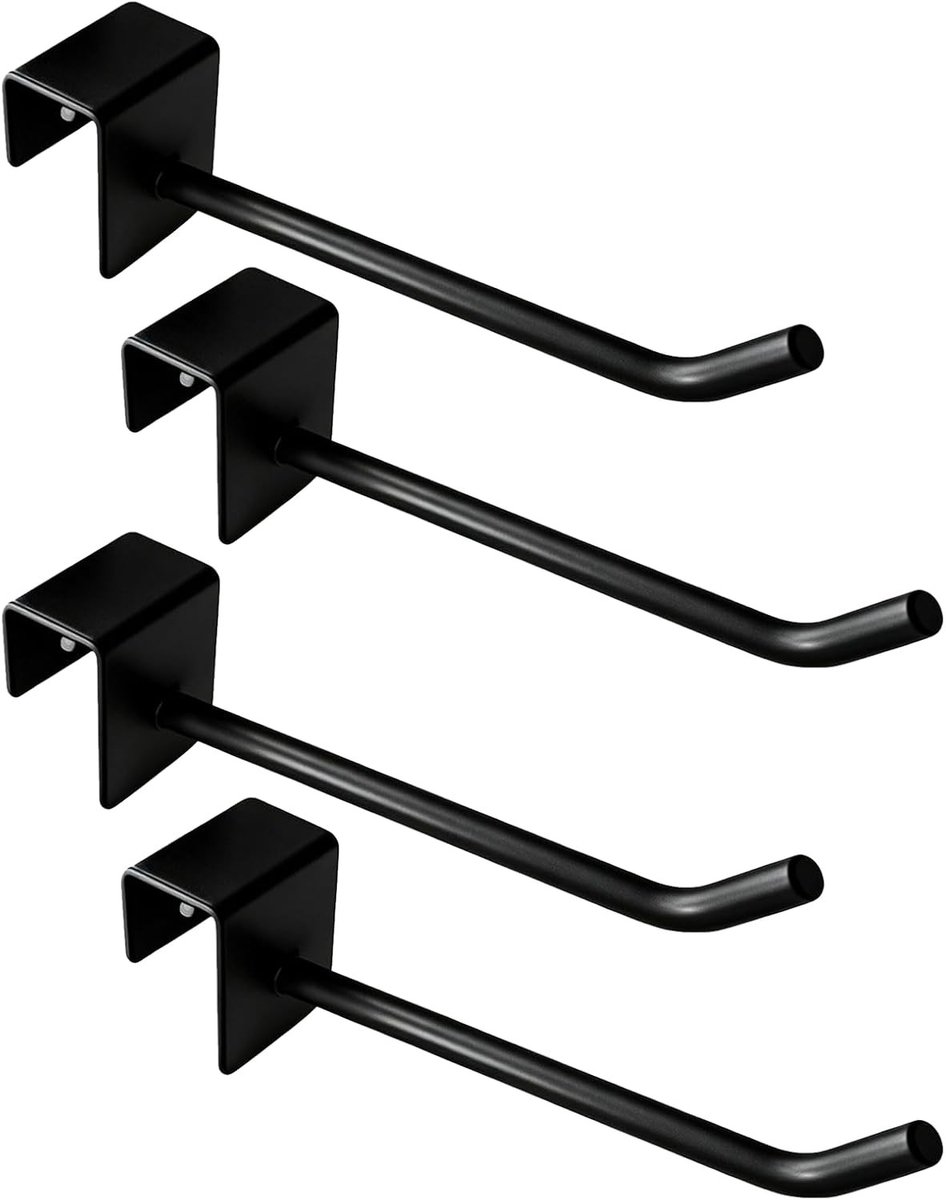 Decoratieve raamhaakjes zonder boren of lijmen, ideaal voor ramen en kerstdecoratie, met universele clip voor raam van 17 mm dikte, zwart, set van 4 stuks