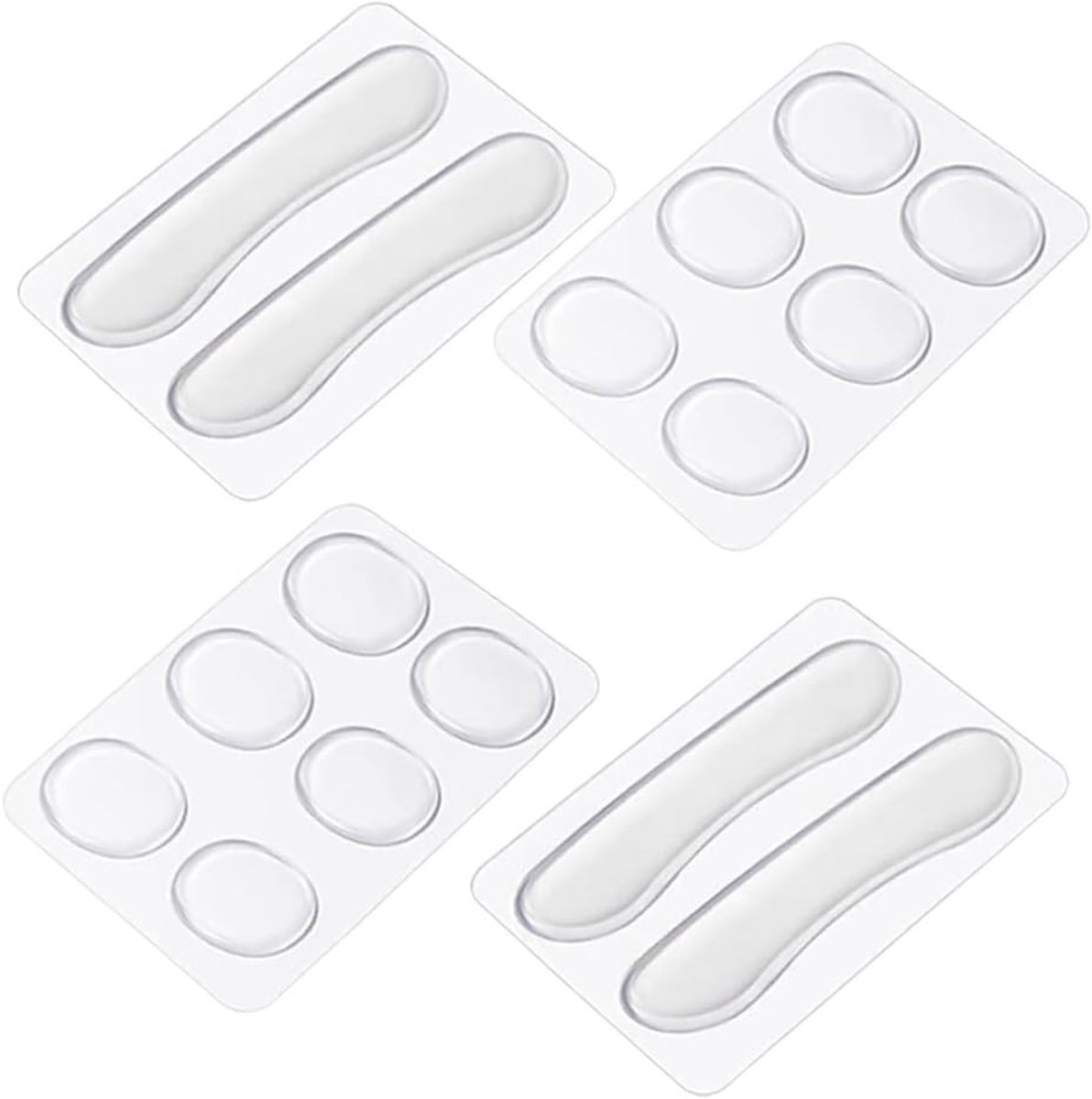 Drum Demper Gel Pads - 16 Stuks Transparante Dempers voor Geluidsoverlast, Ovalen en Lange Strips voor Drums en Oefeningen
