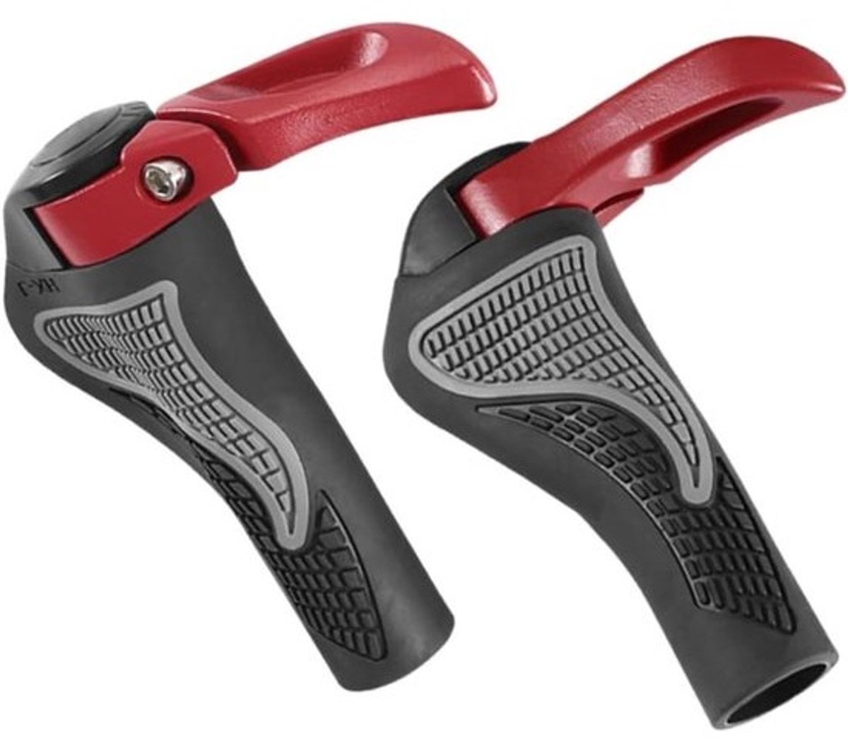 Fietsstuurhoes Aluminiumlegering - Stuurgrepen Fiets - Veilig Fietsen - Antislip Ontwerp - 13.5 cm Lengte - Rood