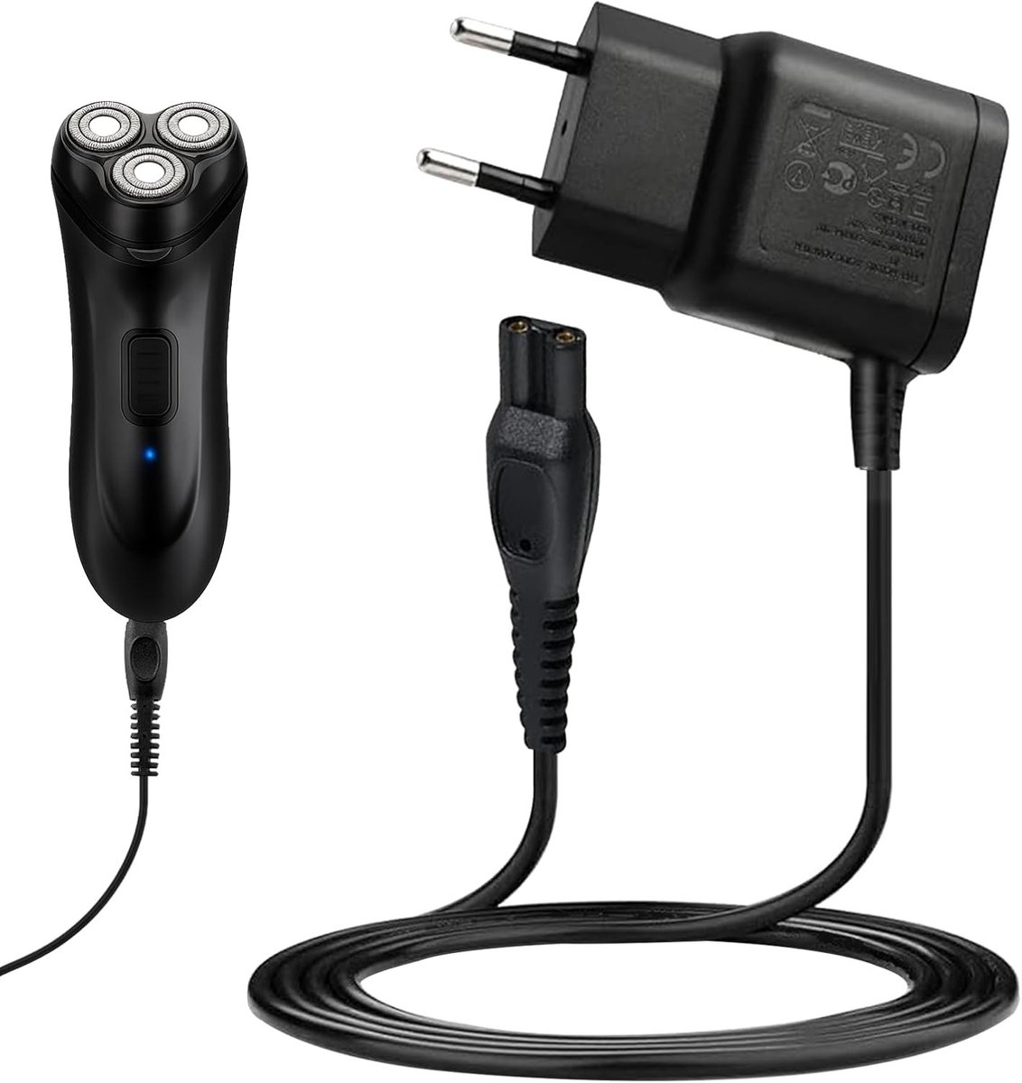 Oplader voor 15V Scheerapparaten - Compatibel met Philips Series 3000, 5000, 7000 en 9000, QP6520, QP6510, QP6620, MG5750, MG7790, MG7770, MG7720 - Betrouwbare Voeding en Duurzaam Ontwerp