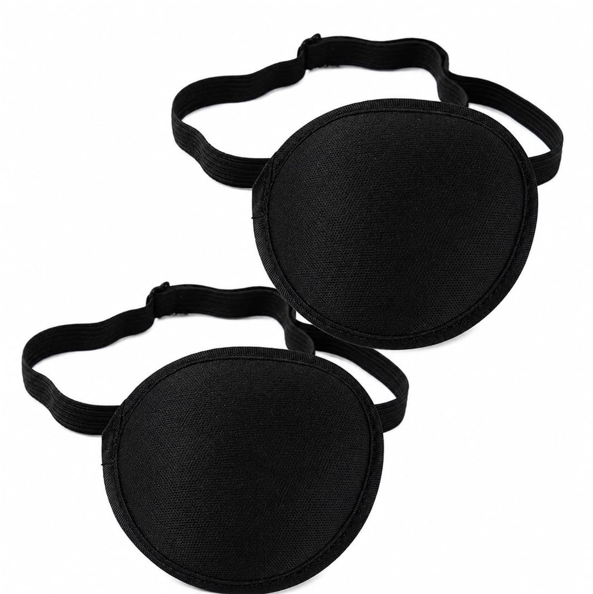 Set van 2 3D-Oogkleppen - Ademend Traagschuim - Zwart