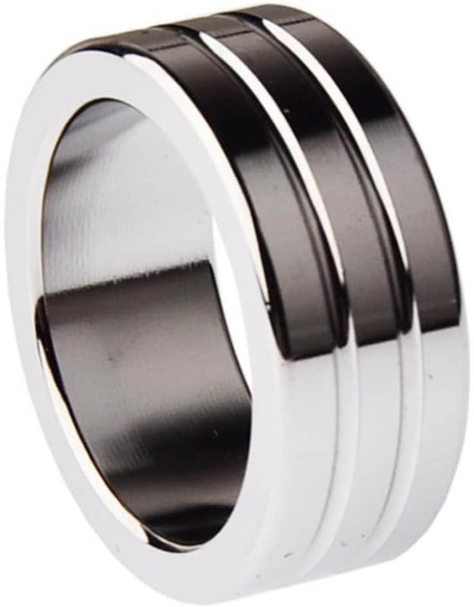 Roestvrij Staal Groef Uithoudingsvermogen Ring - 23mm