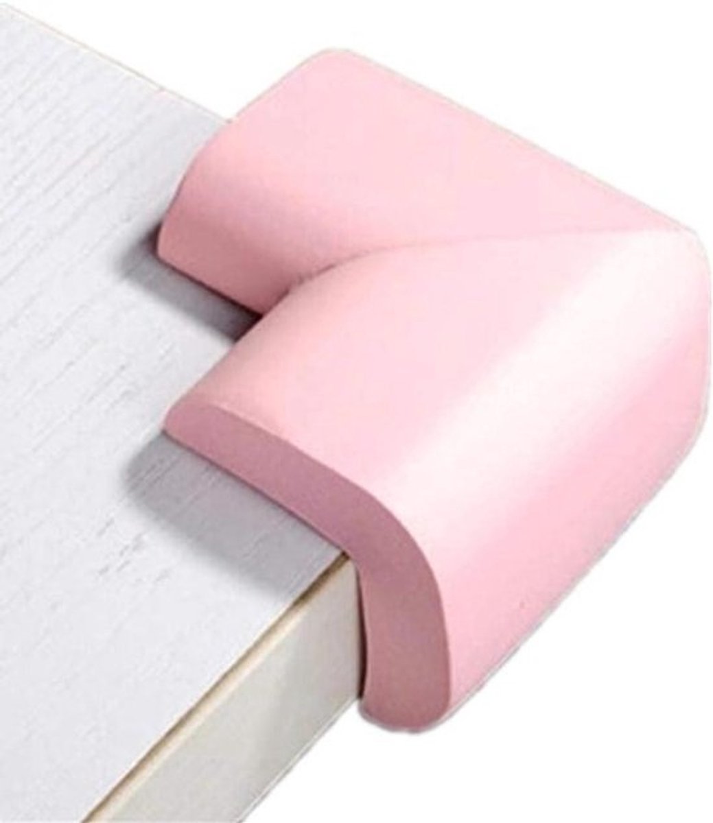 Anti Botsing Hoeken - Baby Veiligheidshoeken - Kinderen Beschermen - Zacht Nitril Materiaal - 8 Stuks - Roze