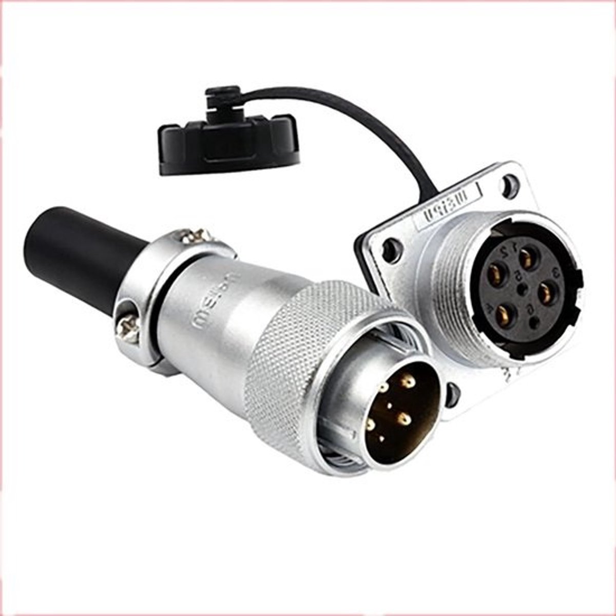 Luchtvaart Connector - Metaal Stekker Bus - Industriële Stroom - Stofdicht & Corrosiebestendig - 20mm Gatdiameter - Metaal