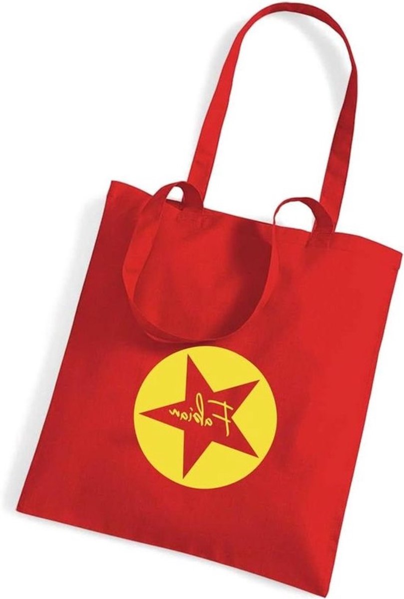 Fabric Bag Star - Jute Bag Kids - Kinderdagverblijf Gebruik - Gepersonaliseerd met Naam - Niet Gespecificeerd - Rood