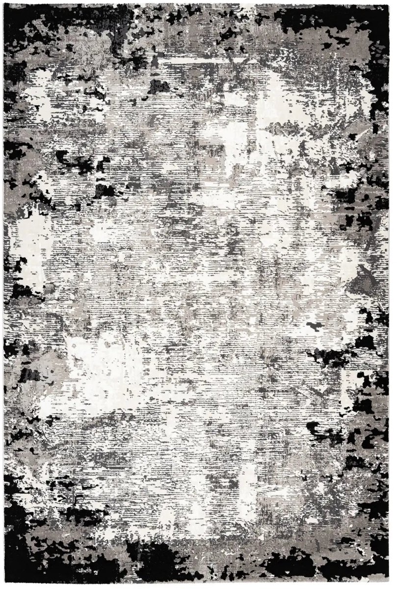 Dutch XXL Vintage Vloerkleed | Tapijt | Olivo | Abstract | Grijs | 120x170 cm