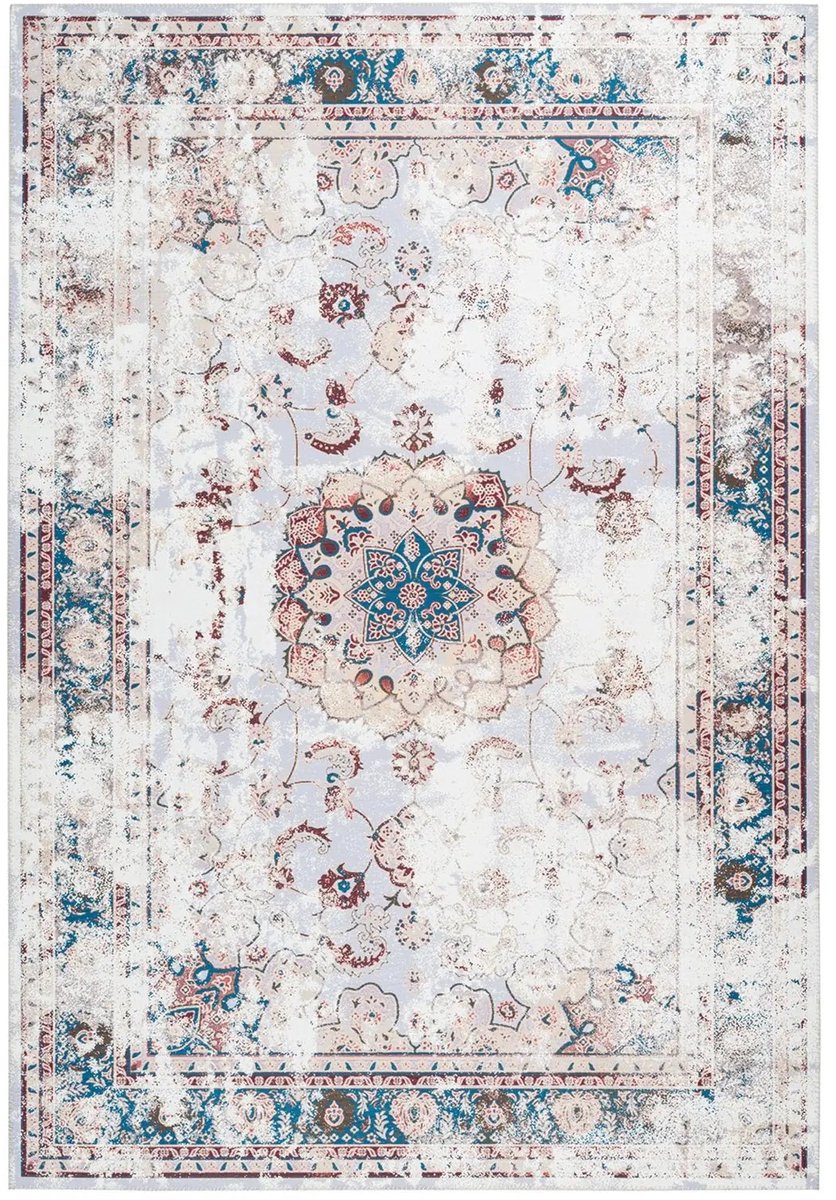 Dutch XXL Vintage Vloerkleed | Tapijt | Galaxy | Bloemen | Multi/Bruin | 80x150 cm Multi / Bruin