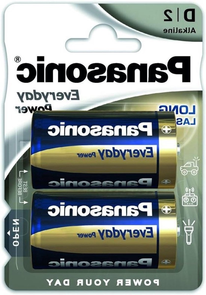 Mono Batterijen - LR20 Batterijen - Apparaten Voeden - Lekbescherming - 2 stuks - Niet van toepassing