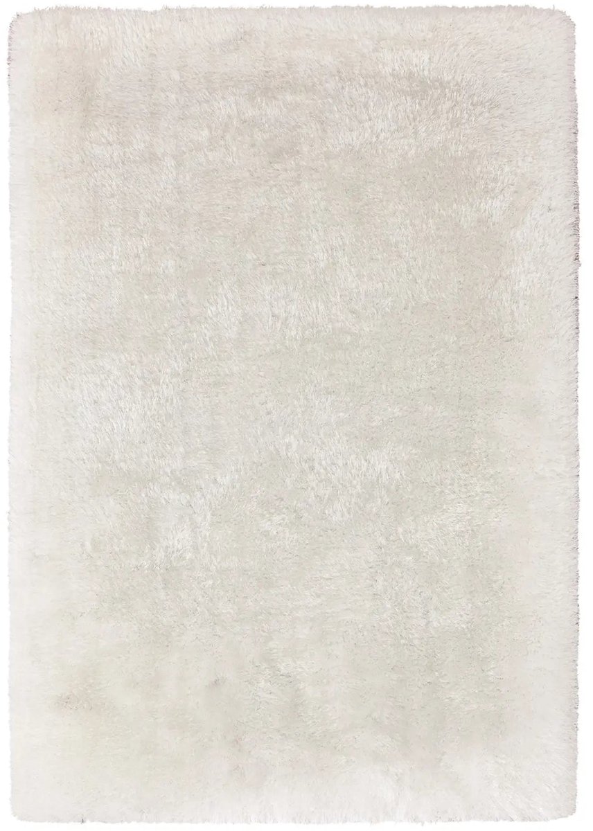 Dutch XXL Hoogpolig Vloerkleed | Tapijt | Cosy | Uni | Wit | 80x150 cm