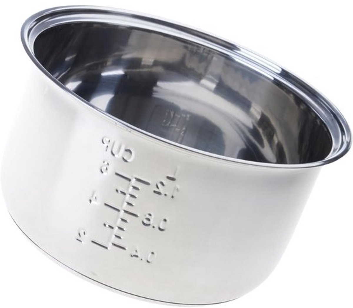 Rijstkoker Binnenpot - Vervangende Kom - Gezond Koken - Voedselkwaliteit RVS - 3 Liter - Zilver
