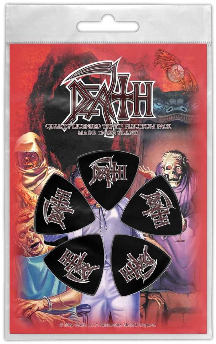 Death Logo Plectrumset meerkleurig Nylon - Bands