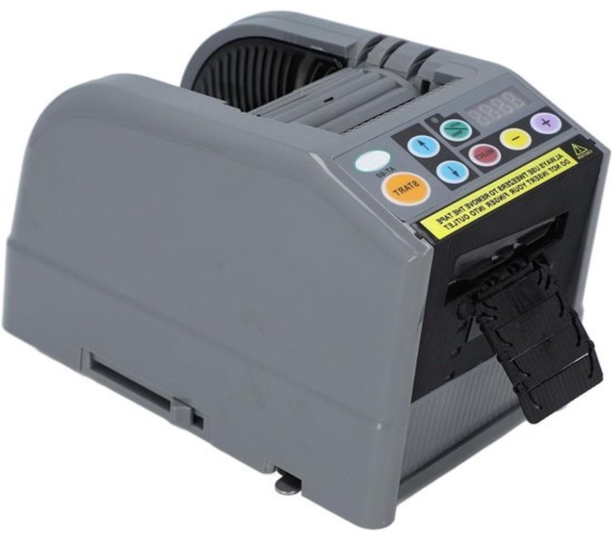 Automatische Tapedispenser - Elektrisch Snijapparaat - Efficiënt Verwerken - Dubbele Tape Mogelijk - Tot 60mm Breed - Zwart