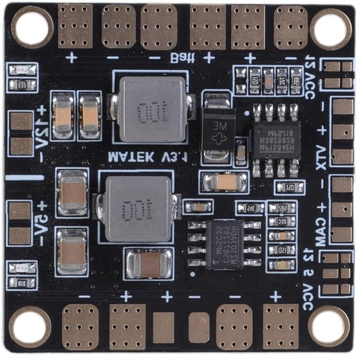 Power Hub Verdeelbord - Stroomverdeler BEC - Drone Bouw - Dubbele BEC 5V/12V - 36x36mm - Groen