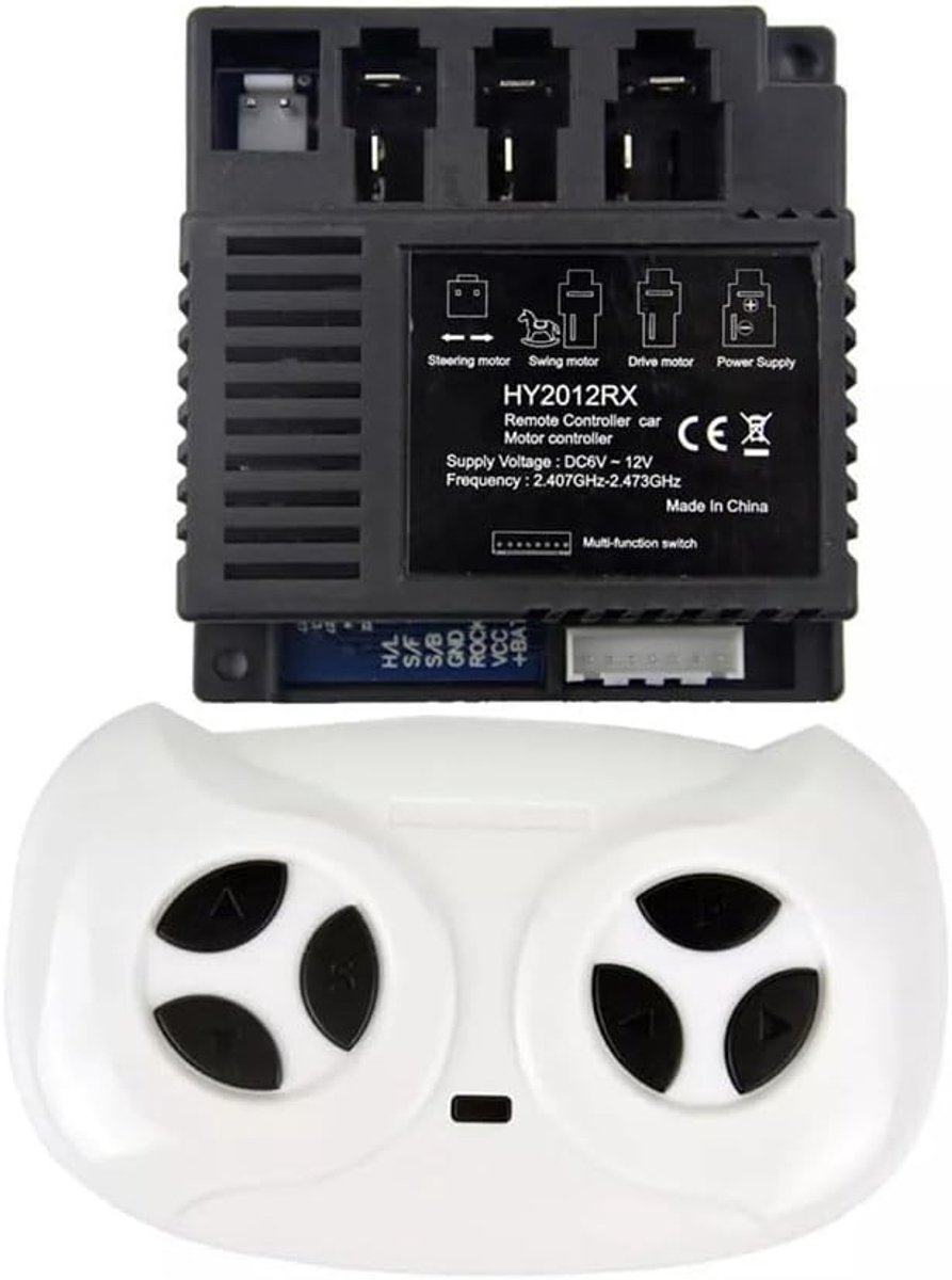 Elektrische Auto Ontvanger Controller voor Kinderen, Vervangende Onderdeel voor Afstandsbediening, Compatibel met Diverse Modellen, 12 x 6 x 2 cm