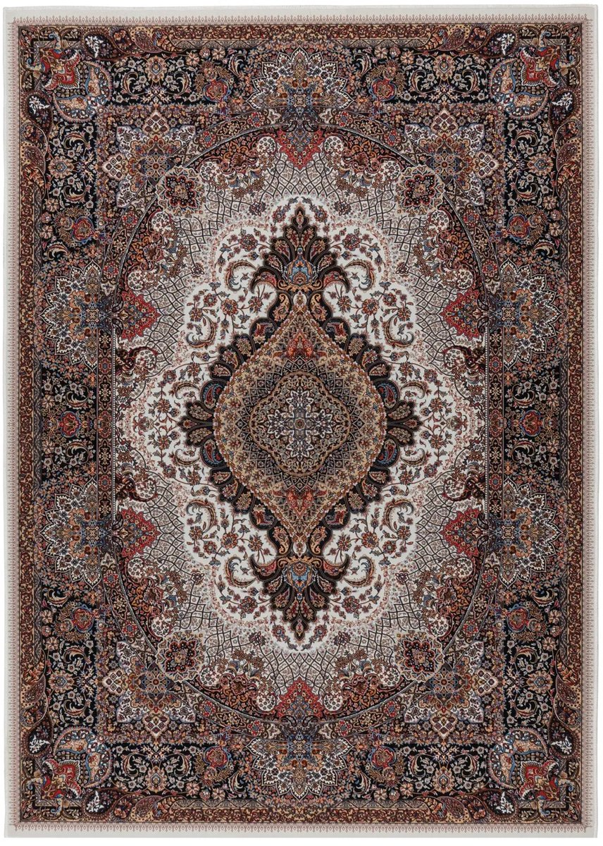 Dutch XXL Wasbaar Vloerkleed | Tapijt | Dunya | Medaillon | Multikleur | 200x290 cm