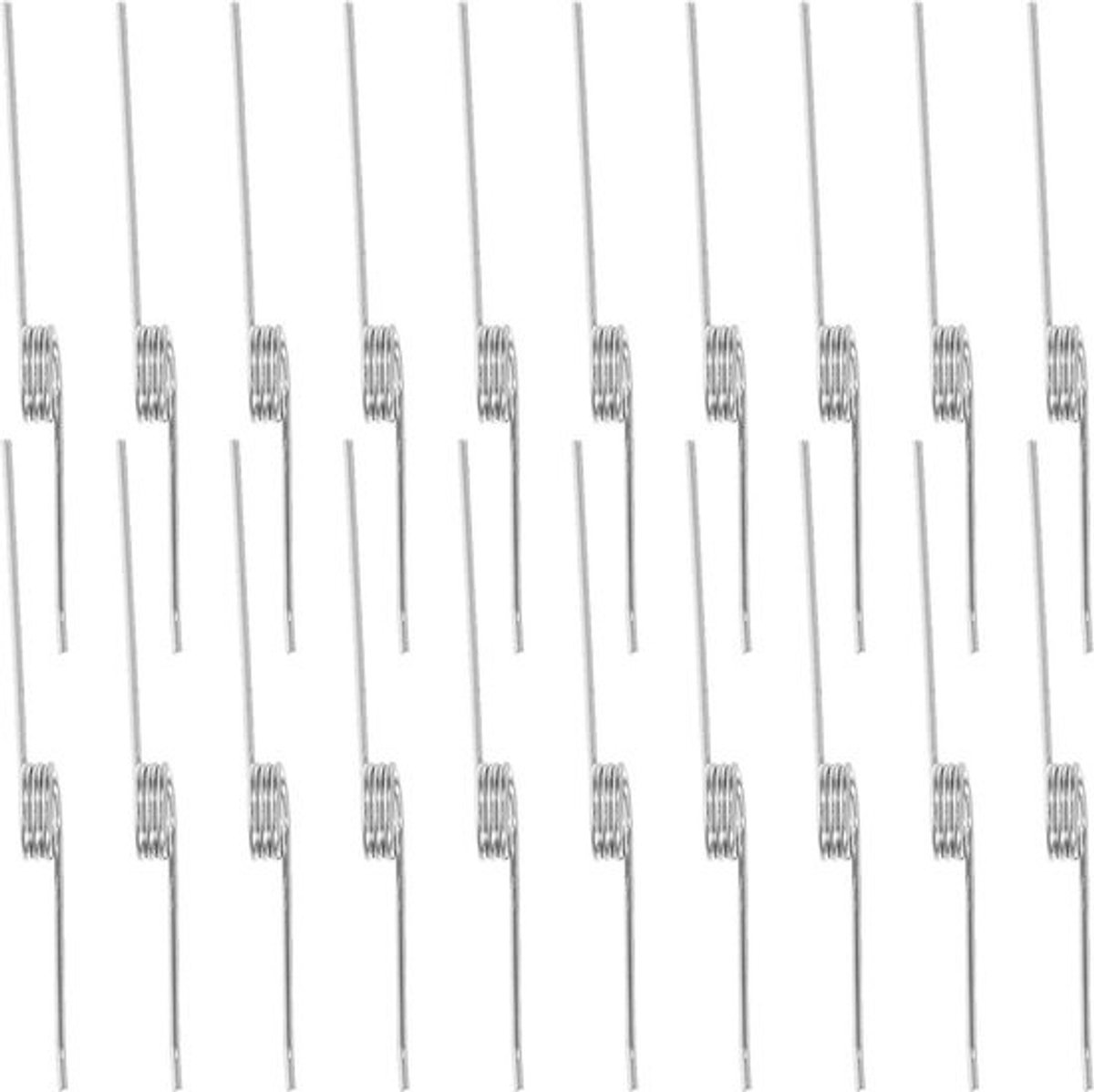 Vuilnisbak Dekselveren - Afvalbak Scharnierveer - Afvalbak Reparatie - Stille Werking - 20 Stuks - Zilver