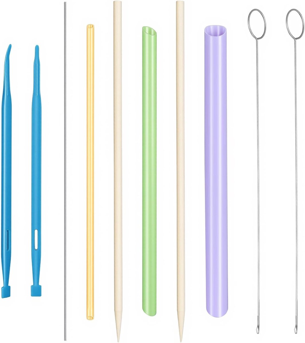 Set van 10 Stuks Naaihulpmiddelen voor het Wenden van Tubes, Ideaal voor DIY Creaties en Stoffen Projecten, Onmisbare Accessoires voor Naaiwerk en Handwerken
