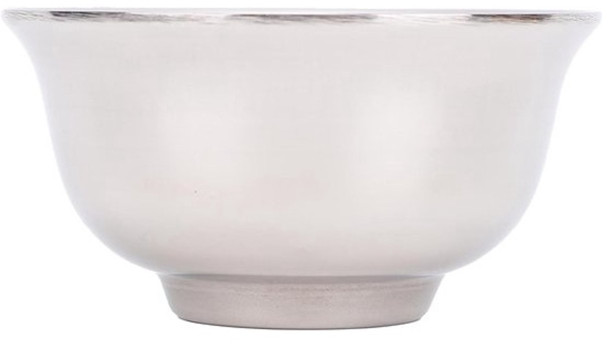 Scheerkom - Scheerbak - Klassiek Scheren - Brede Mond - 35x31 mm - Zilverkleurig