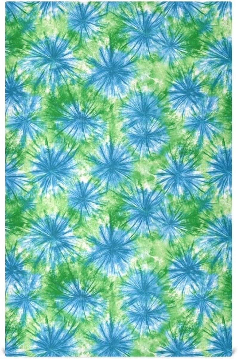 Keukendoeken Set - Vaatdoeken Theedoeken - Keuken Schoonmaken - Hoog Absorberend - 46 x 71 cm - Blauw Groen Tie-dye