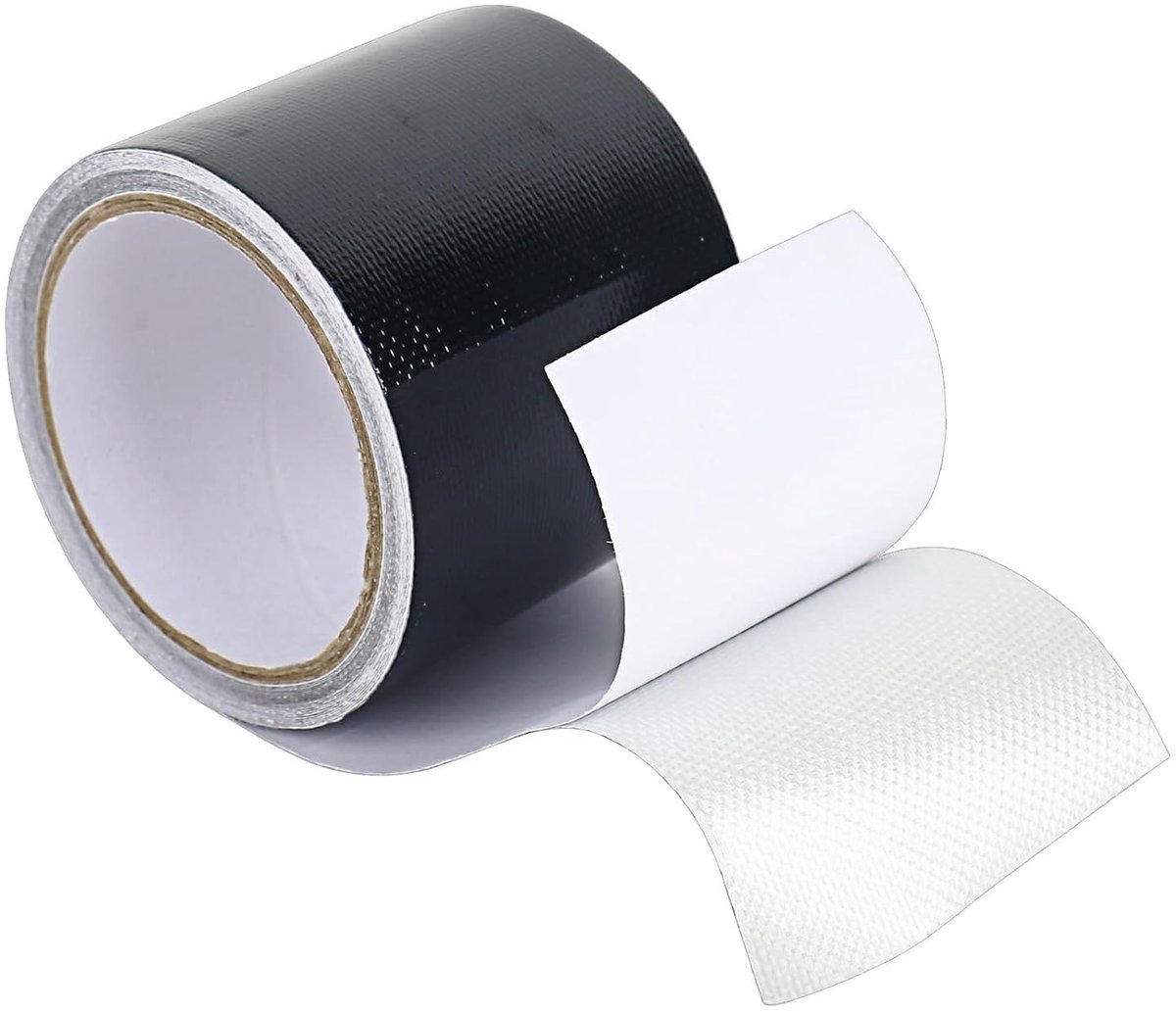 Hoogwaardige Waterdichte Reparatietape voor Zeilen, 6 m x 8 cm, Sterke Hechting voor Truckzeilen en Reparaties van Zeilpatches (Zwart)
