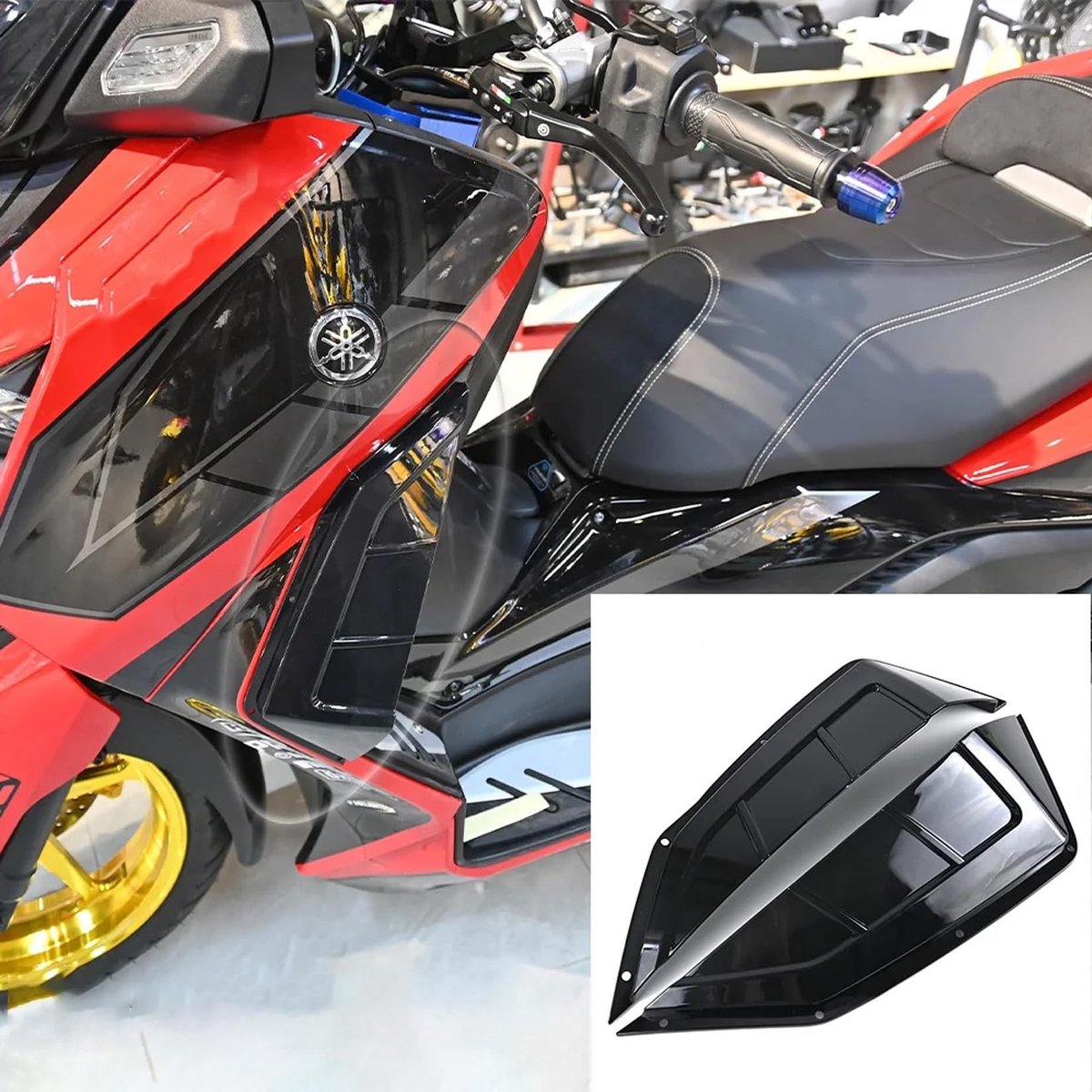 Motor Wind Deflector - Voor 300 2023-2024 - Zwart