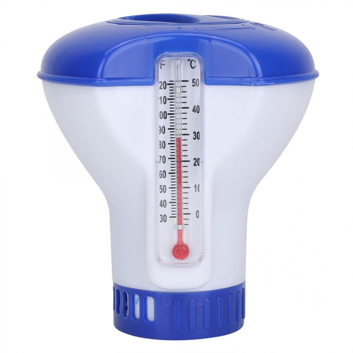 Drijvende Chloor Dispenser - Voor Zwembaden - Wit en Blauw