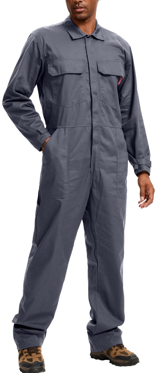Werk Overalls voor Mannen - 100% Katoen - Grijs